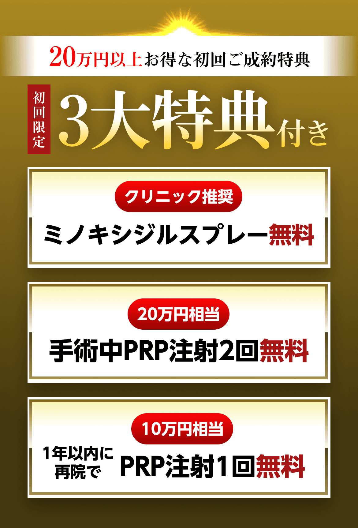 20万円以上お得な初回ご成約特典